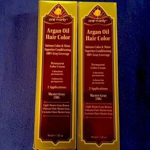 3/$20. Argan Oil Hair Color Bundle Master Gray Brown Beauty Aid